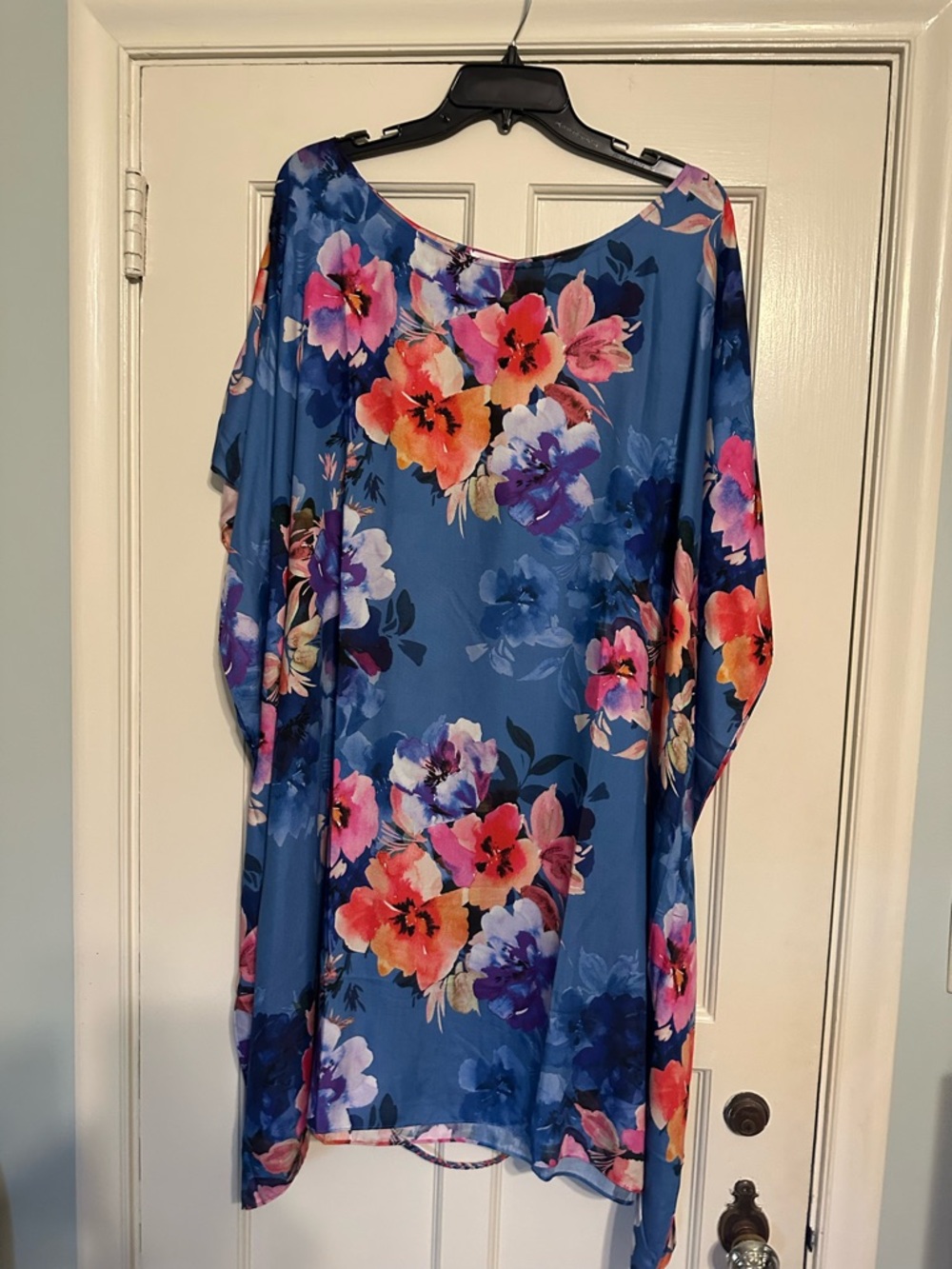 Johnny Was Blue Floral Tunic dress